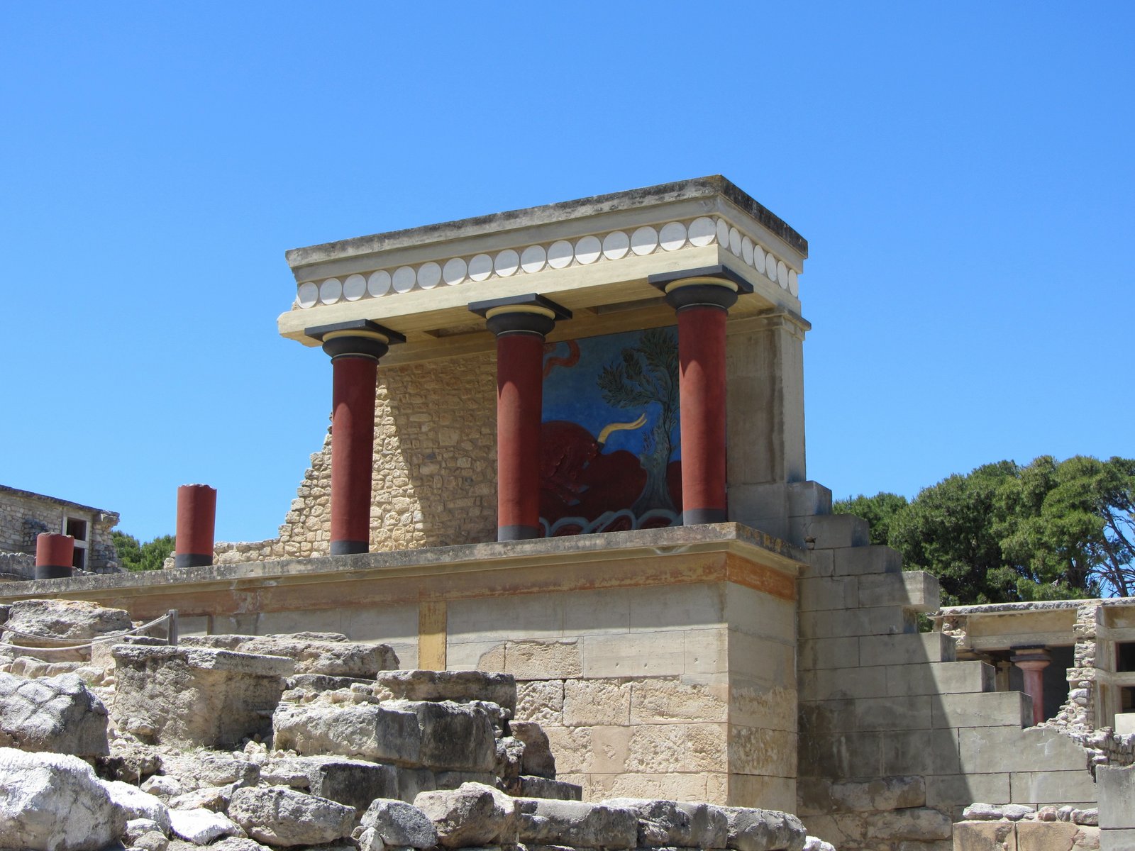 Руины Кносского дворца на острове Крит